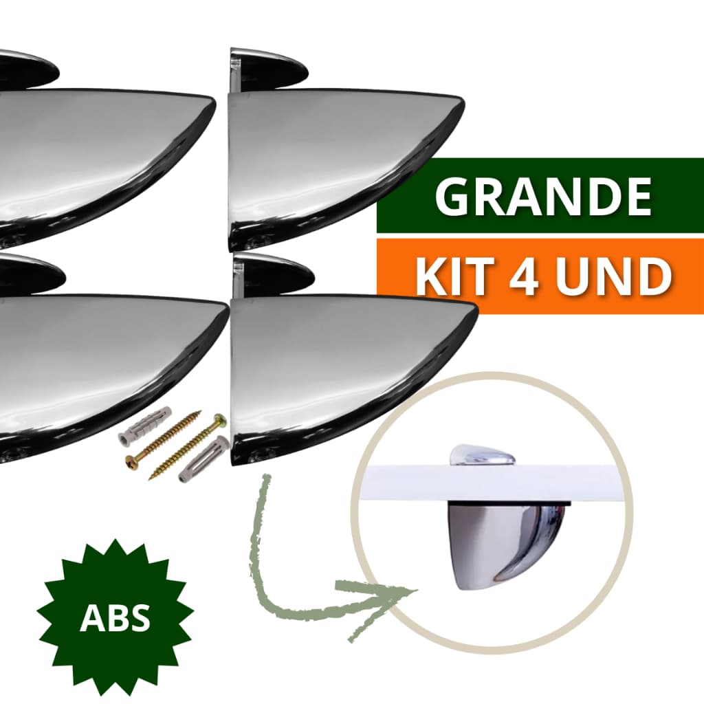 Kit 2 e 4 Suporte Prateleira Organizadora Horizontal Tucano Grande ABS Resistente Para Vidro Madeira