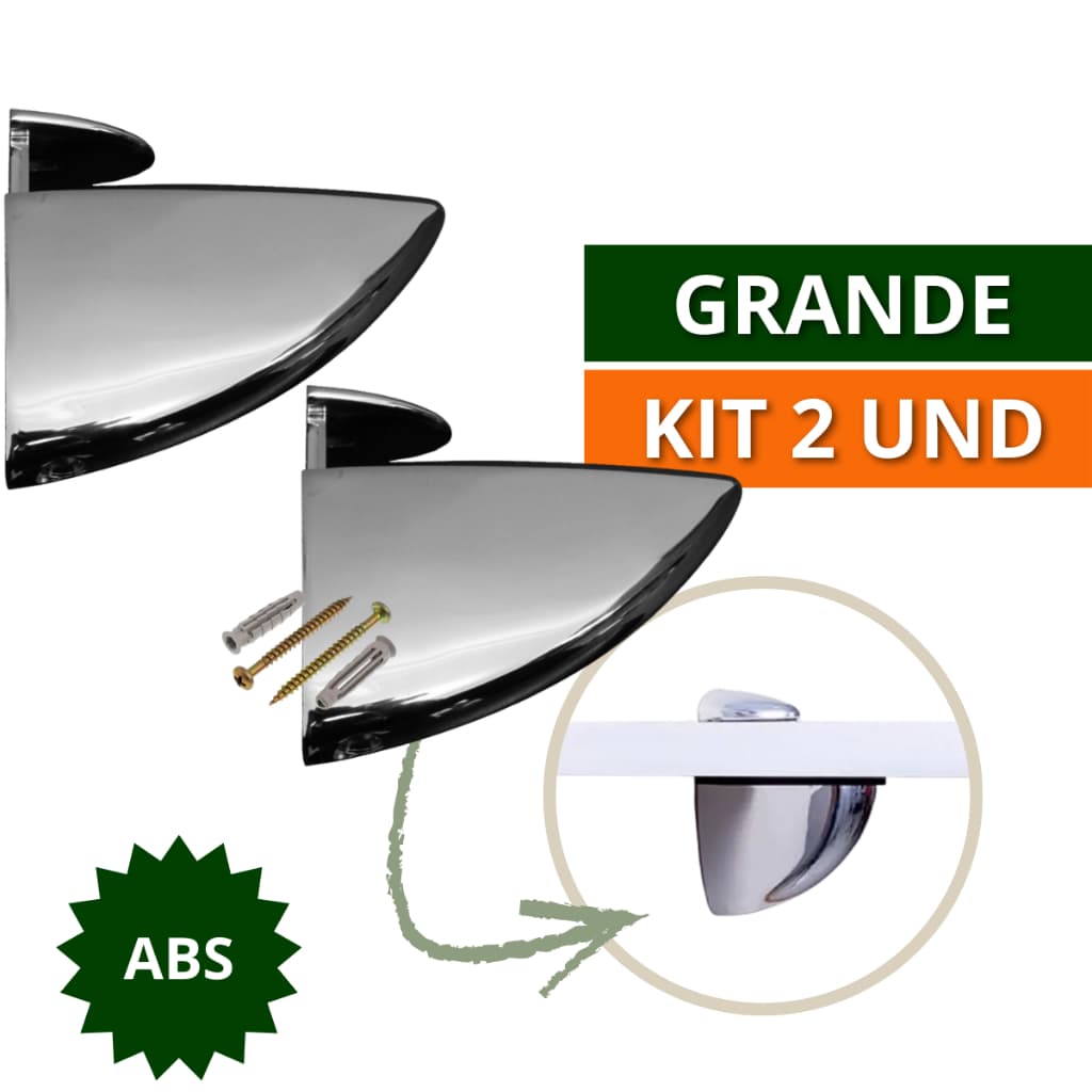 Kit 02 Suporte de Prateleira Organizadora Horizontal Tucano Grande ABS Resistente Para Vidro Madeira
