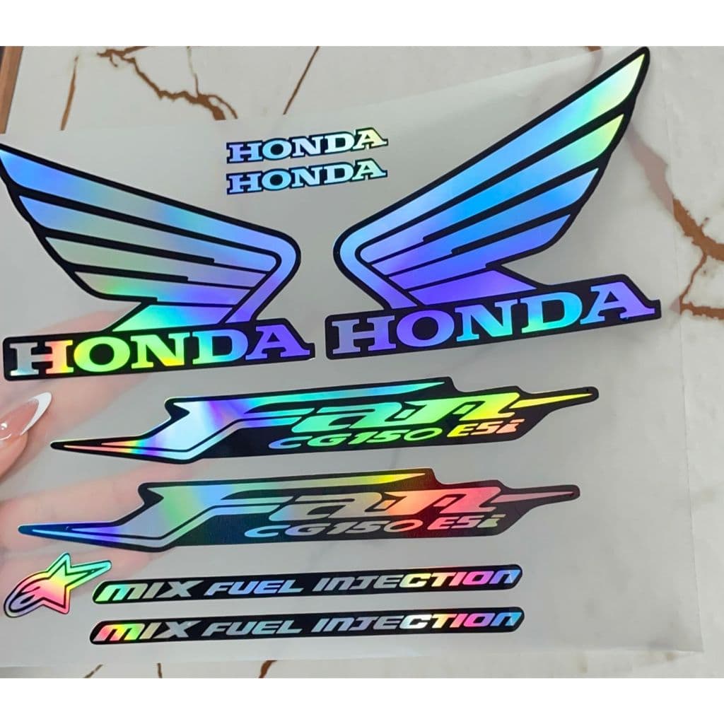 kit adesivos Moto cg Fan 150 cc 2011 holografico