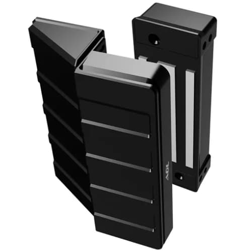 Agl Fechadura Eletromagnética Eletroimã De Porta 150kg Preta