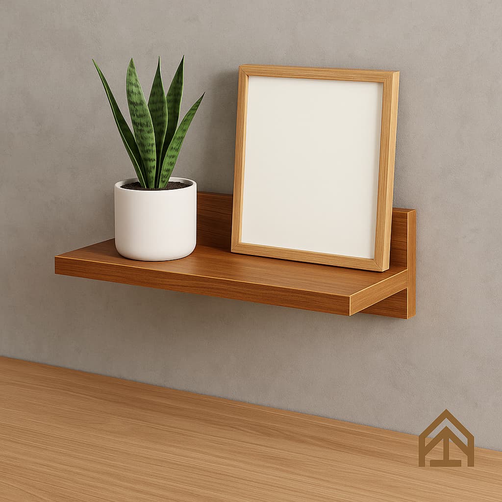 Prateleira T MDF 30x7x10 cm Decorativa Moderna Para Sala Quarto