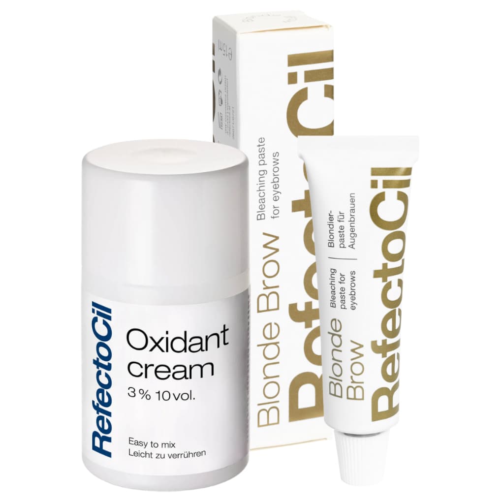Kit Refectocil Blonde Brow Para Sobrancelhas Profissional + Oxidante Creme 100ml