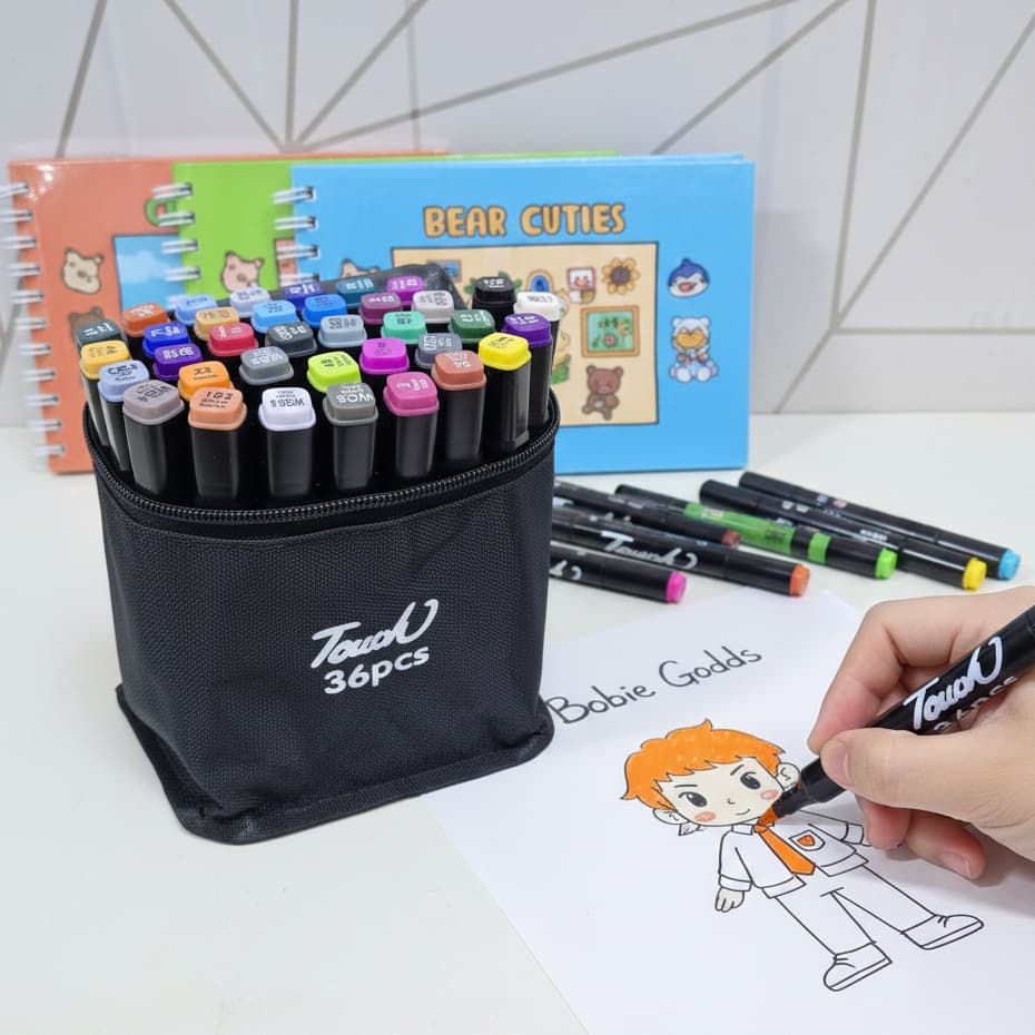 CONJUNTO CANETA HIDROGRÁFICA TOUCH 24 / 36 CORES PARA COLORIR