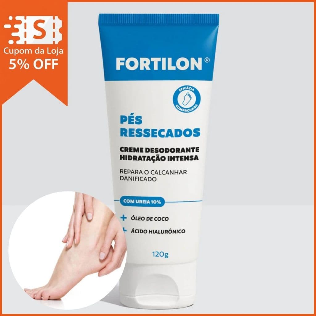 Creme Hidratação Intensa Pés Ressecados Fortilon Dailus 120g