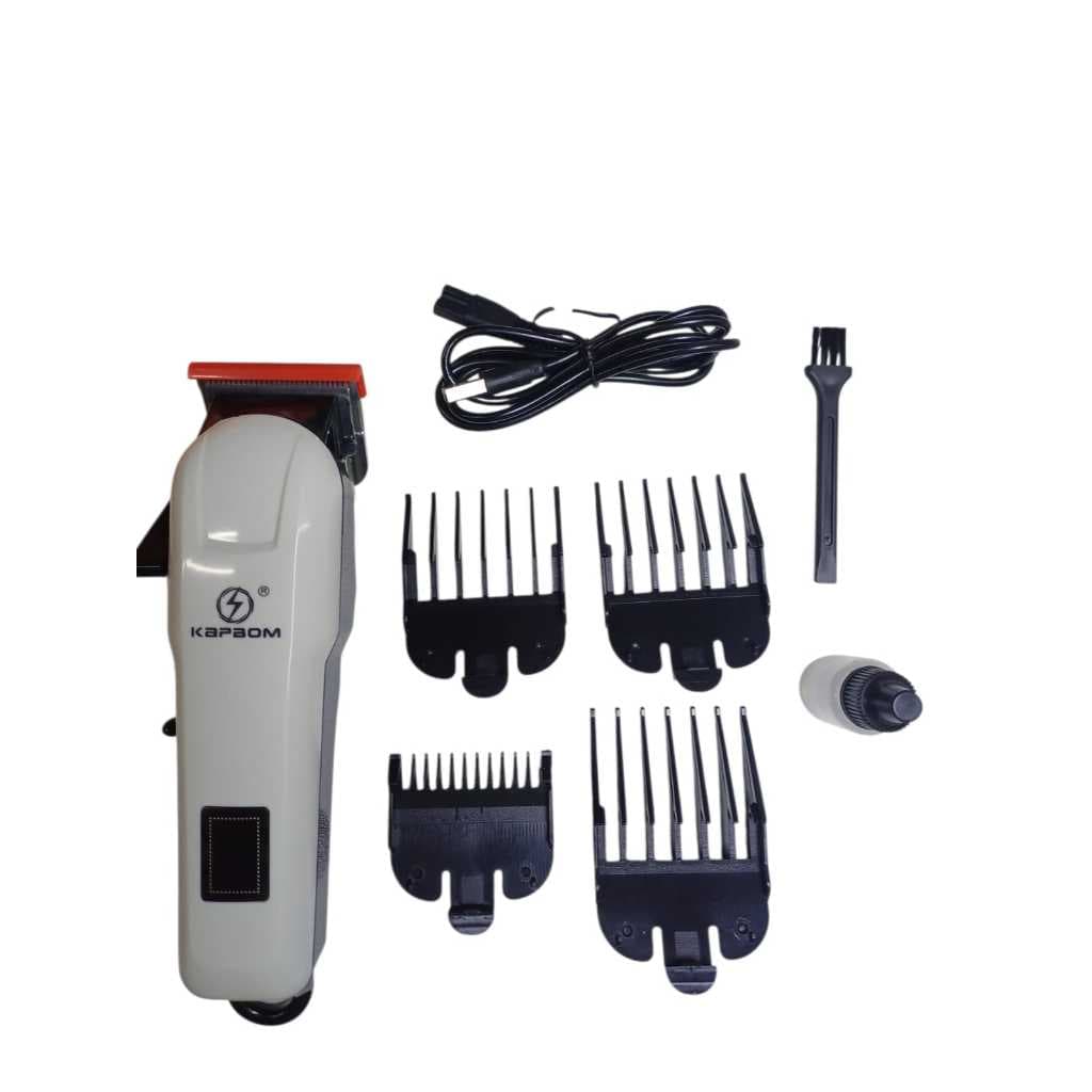 Máquina De Cortar Cabelo Elétrico Com Pentes Ajustáveis