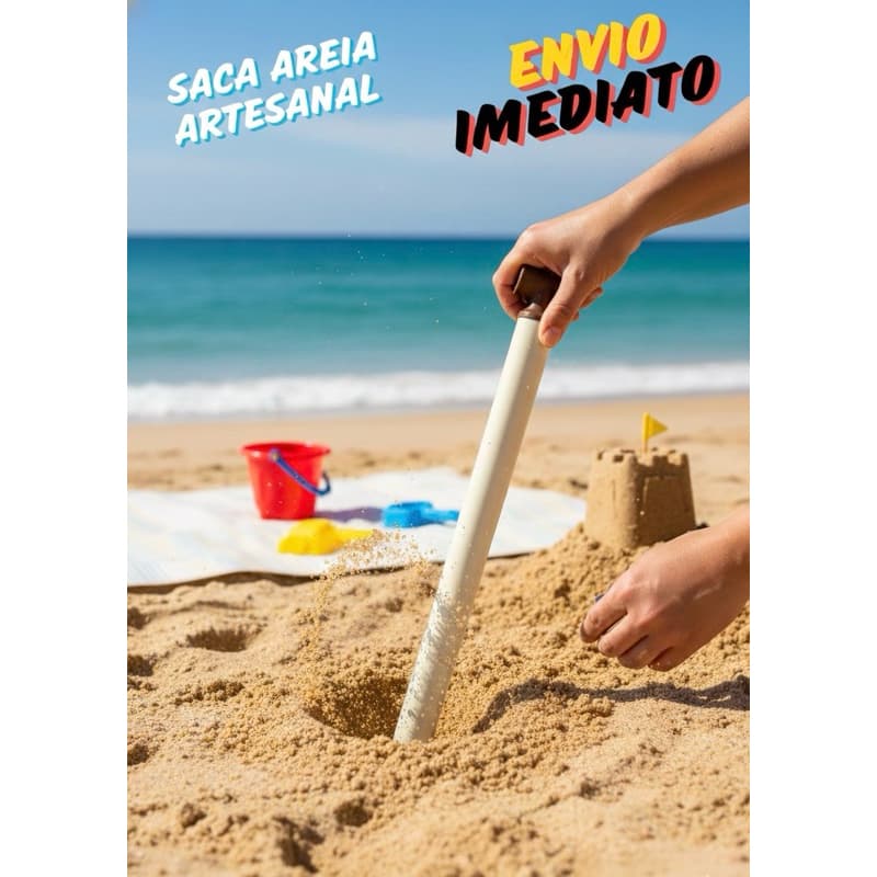 Saca areia artesanal praia removedor areia manual fácil rápido portátil