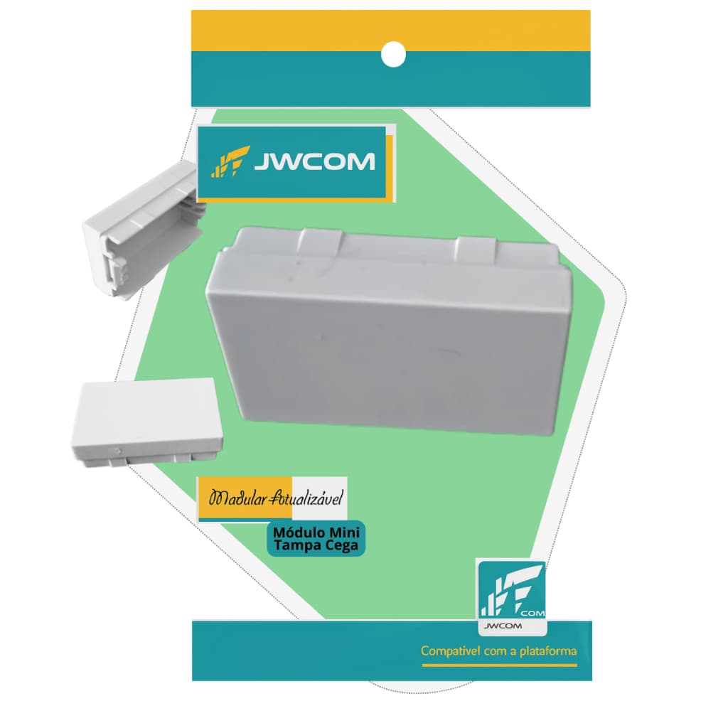 Módulo Cego Tomada Branca Modular Espelho Placa Cega Mini