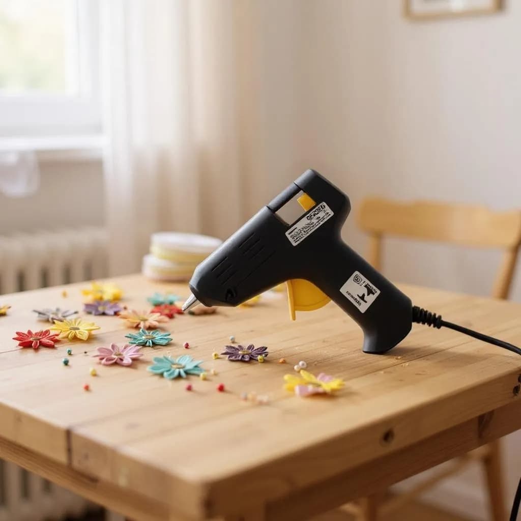 Pistola de Cola Quente Bivolt 15W com Bico de Precisão para Artesanato e Reparos Rápidos