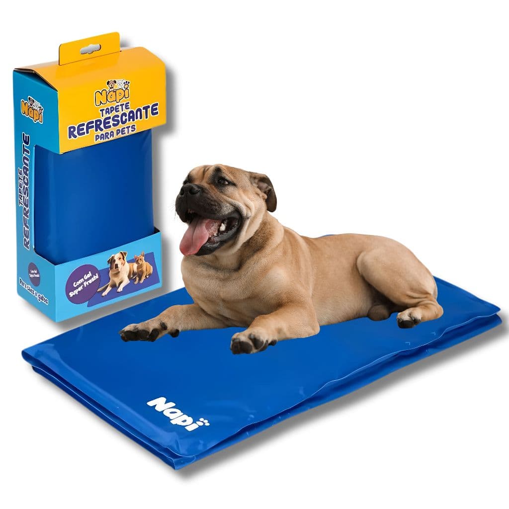 TAPETE GELADO COLCHONETE REFRESCANTE PARA CACHORRO GATO Tamanho G 90cmx50cm
