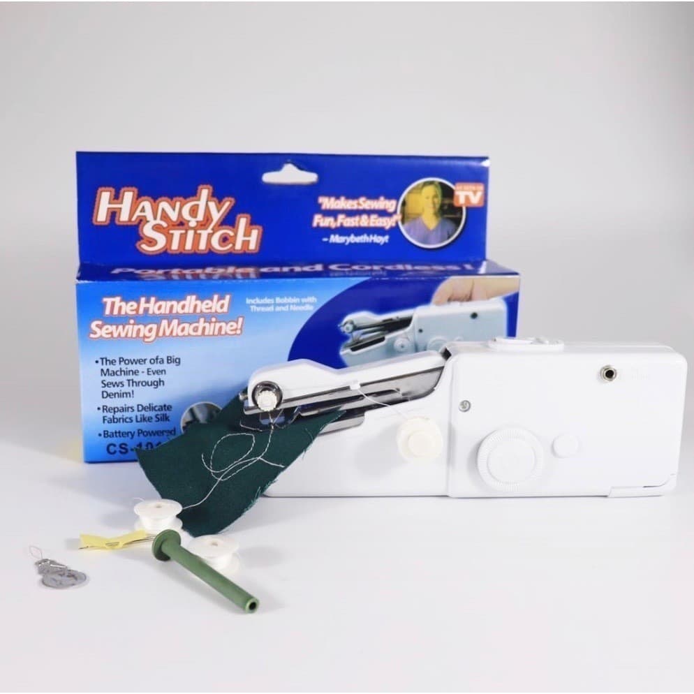 Mini Portátil Máquinas De Costura Ponto Acessível Costurar Costura Sem Fio Roupas Tecidos Dibea