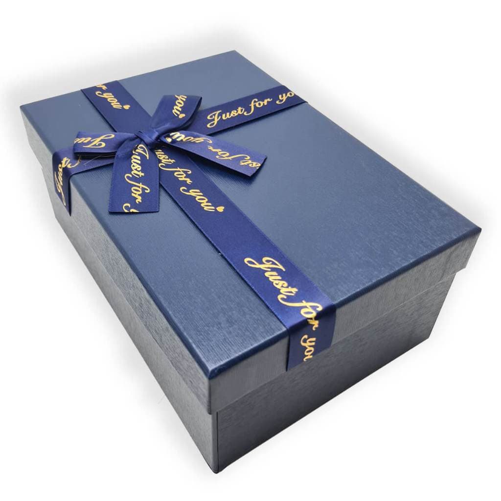 Caixa de Presente Rígida Cartonada Retangular Com Laço Just For You – Luxo e Elegância para Qualquer Ocasião