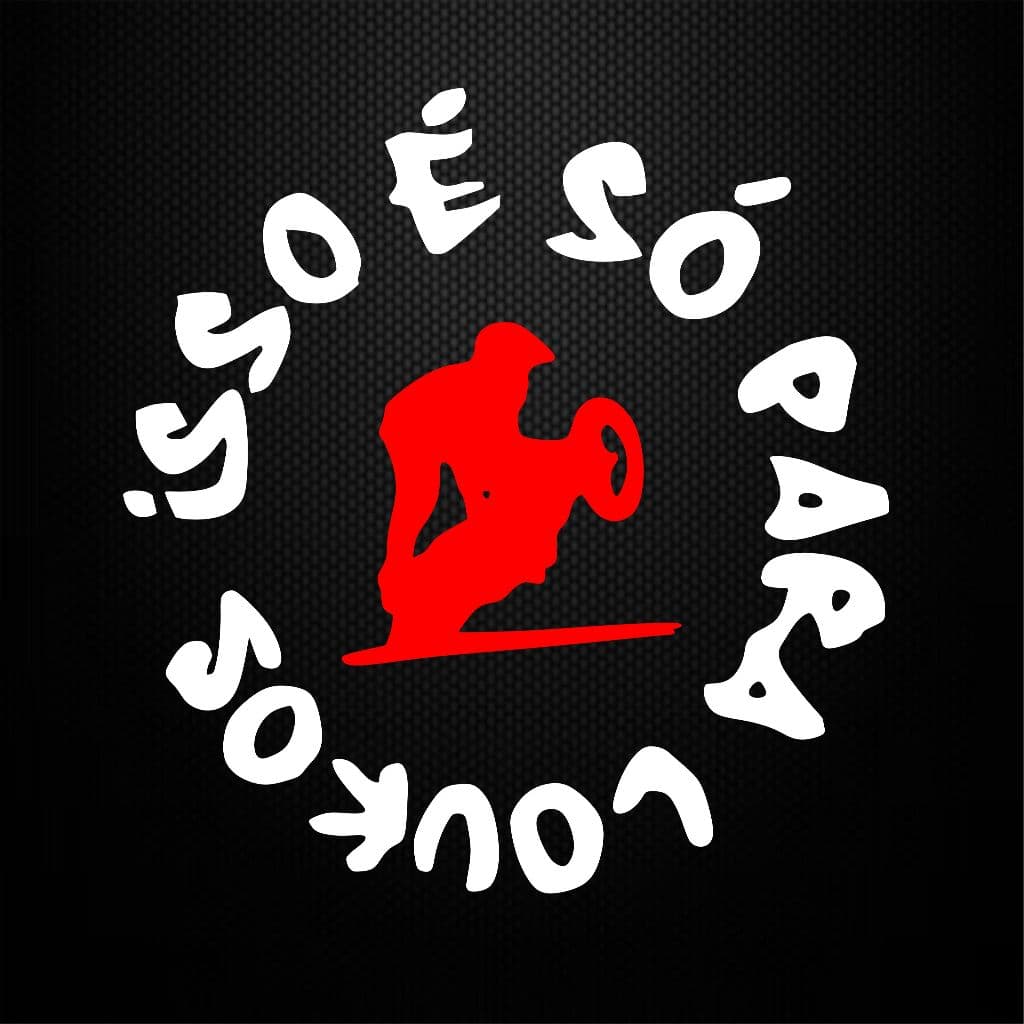 Adesivo Isso É Só Para Loukos - Tanque - Adesivos Para Moto Capacete Bike Motorizada Loucos