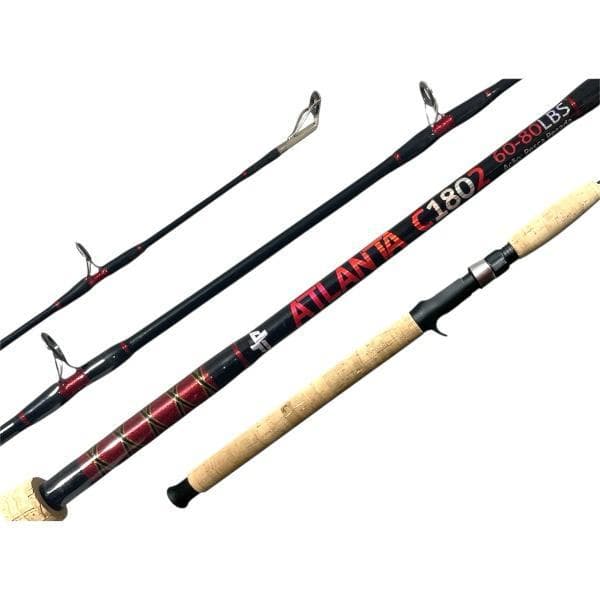 Vara Pesca Albatroz Atlanta 60-80lbs 2p P/Carretilha Pesca Pesada