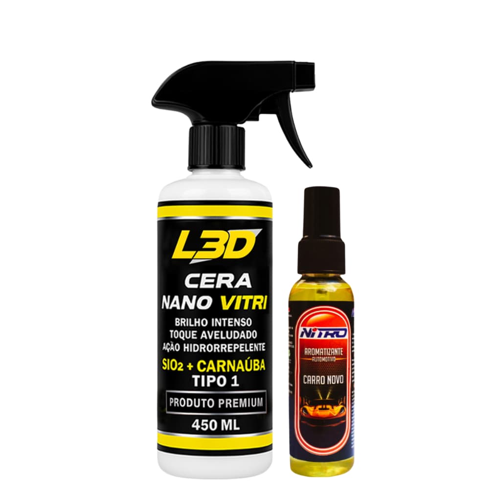 Cera Cristalizadora 450ml L3D com Perfume 60ml – Pintura Protegida e Cheiro Sofisticado