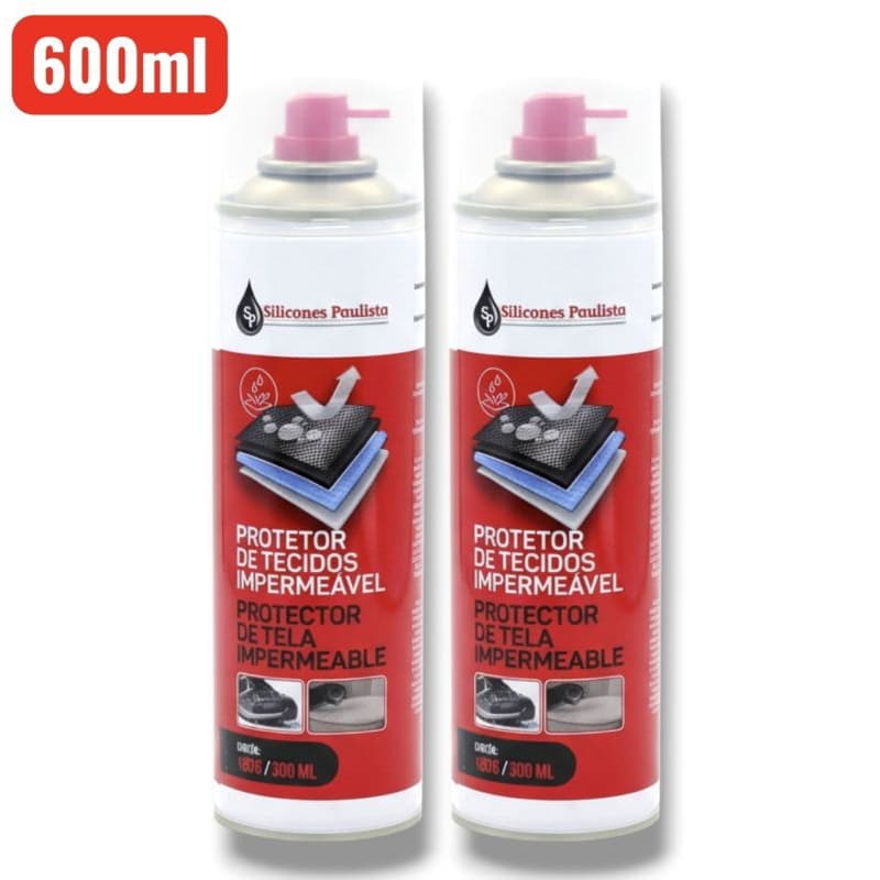 Kit 300ml/600ml Impermeabilizante de Tecidos Estofados Protege Previne Manchas Maior Durabilidade