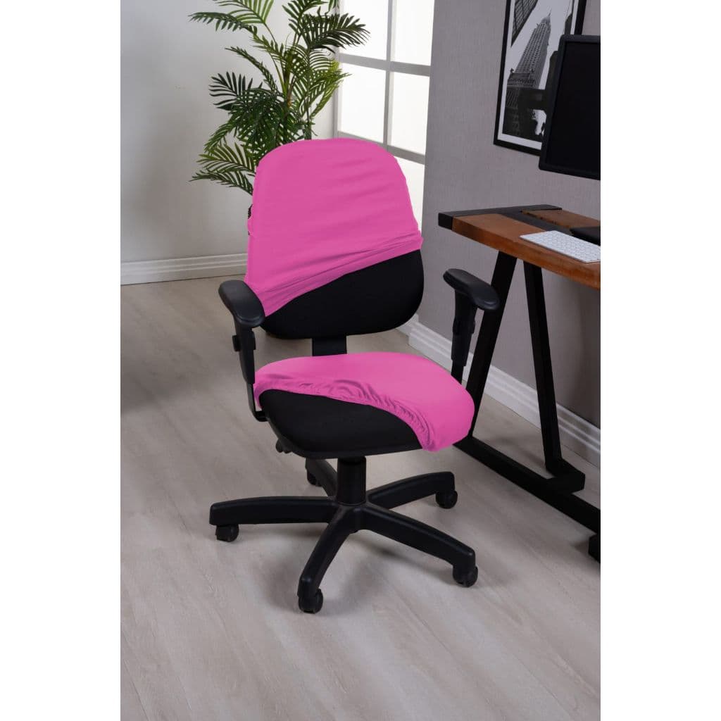 Capa de Cadeira de Escritorio Giratoria 1 Peça Com elastico / Encosto  - Promoção Coloridas  Novidades Oli
