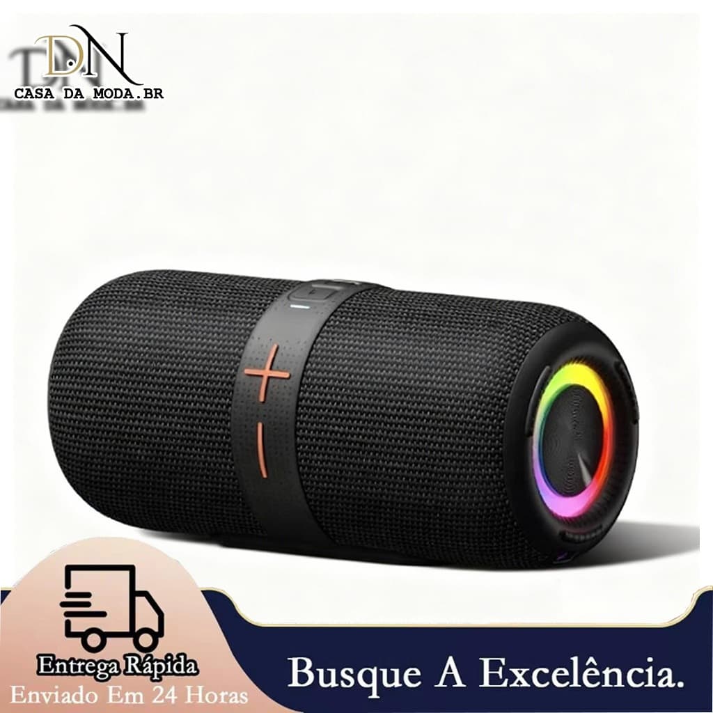 Caixa de som portátil Bluetooth LED 100W à prova d'água