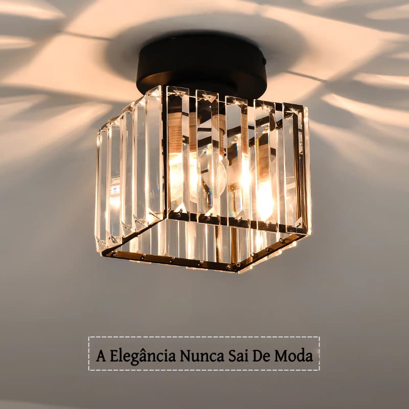Luminária De Teto Cristal Simplicidade Moderna Corredor Sala De Estar Varanda Quarto 85V-265V