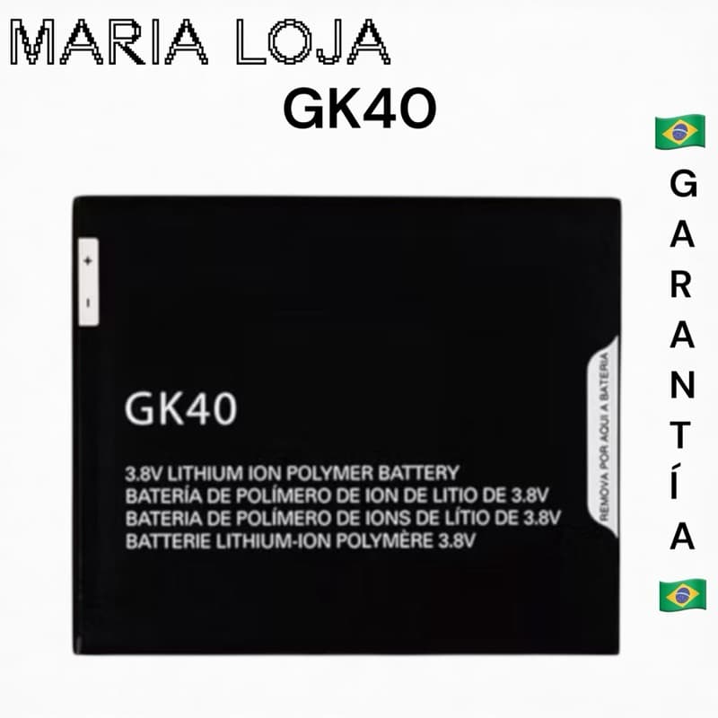 Bat-eria compatível, GK40 nova e pronta para instalação. Produto desenvolvido para substituição do APARELHO