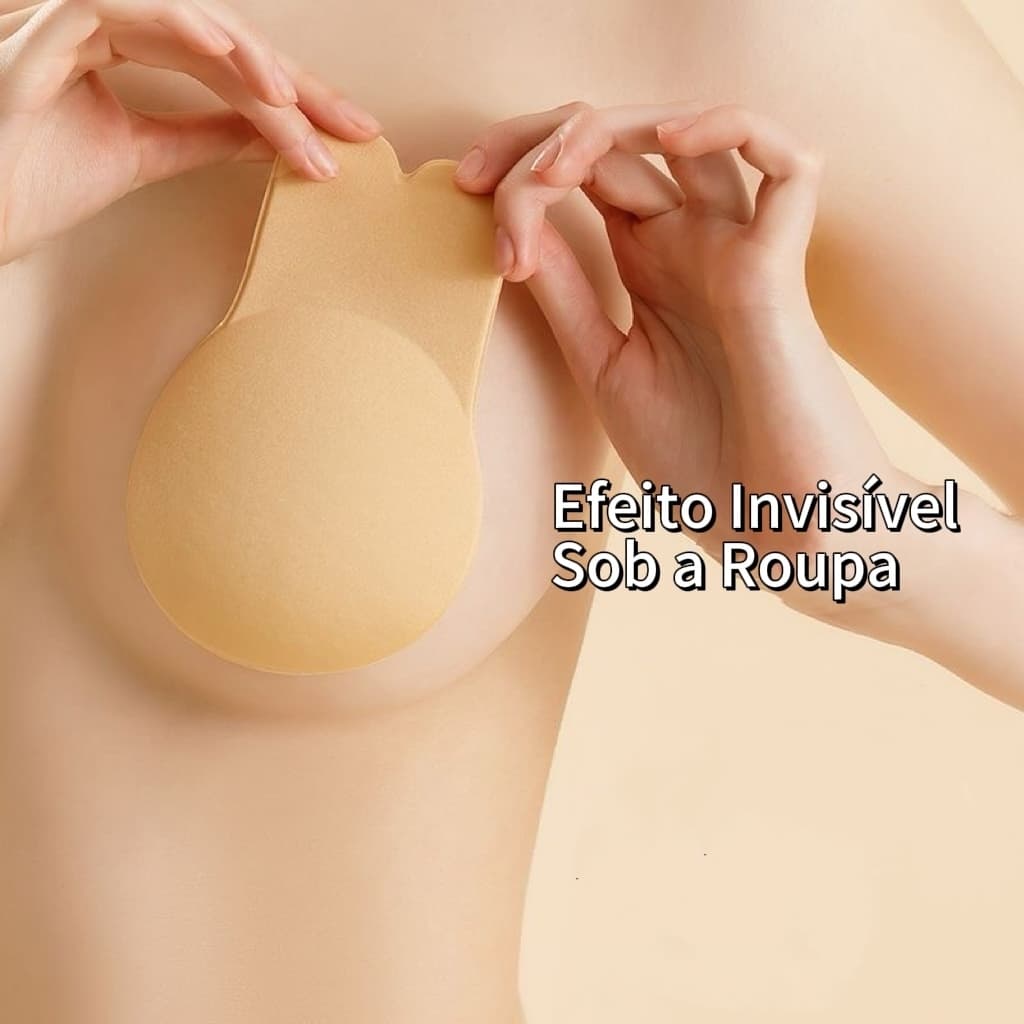 KIT Sutiã Adesivo Levantador de seios invisível Pushup tipo Orelha De Coelho reutilizável Promoção