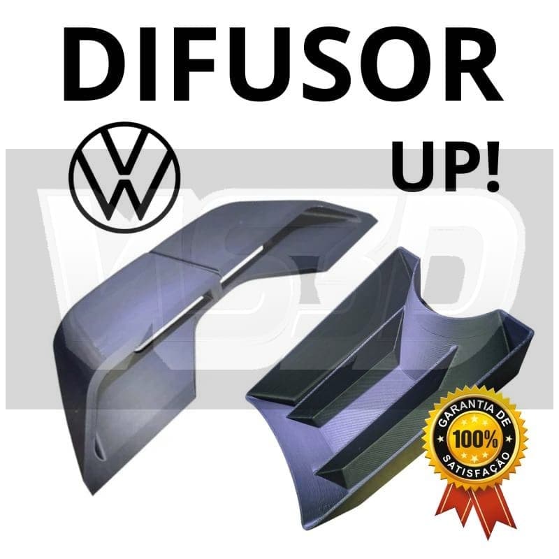 Difusor de Ar Condicionado VW UP TSI MSI Inteiriço | Saída de Ar Central | Acessório para Painel do UP