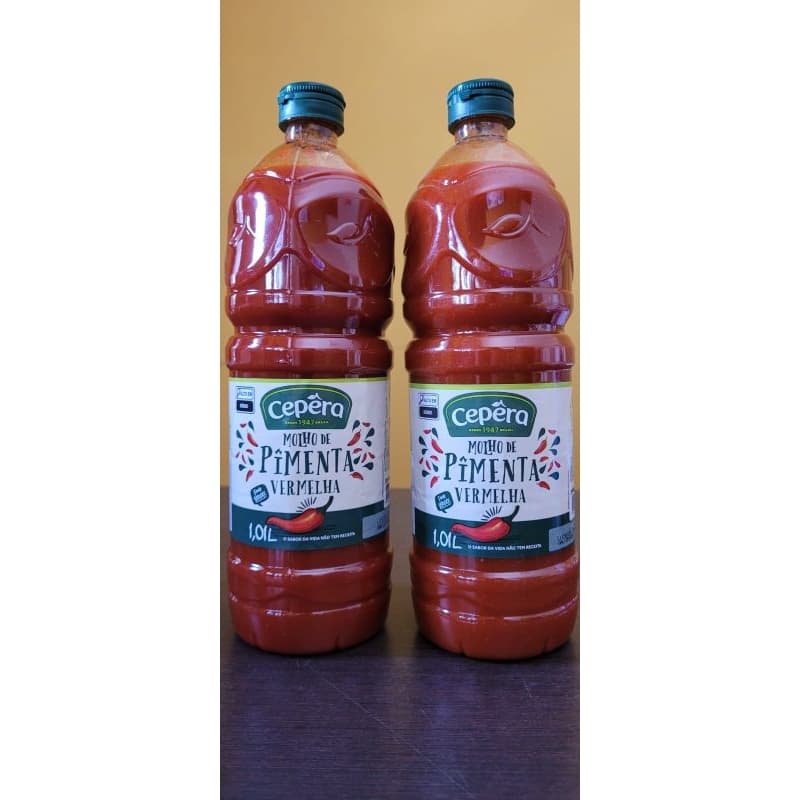 Molho de Pimenta Vermelha Cepêra 2x1,01LT ( 2 unidades)
