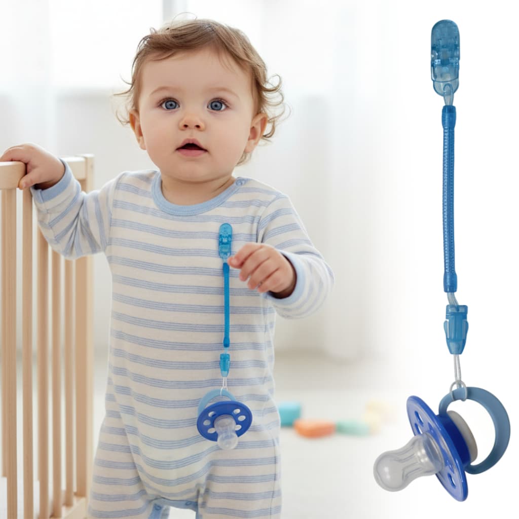 Kit 2 a 3Un Prendedor de Chupeta Tipo Mola Universal P/ Bebê