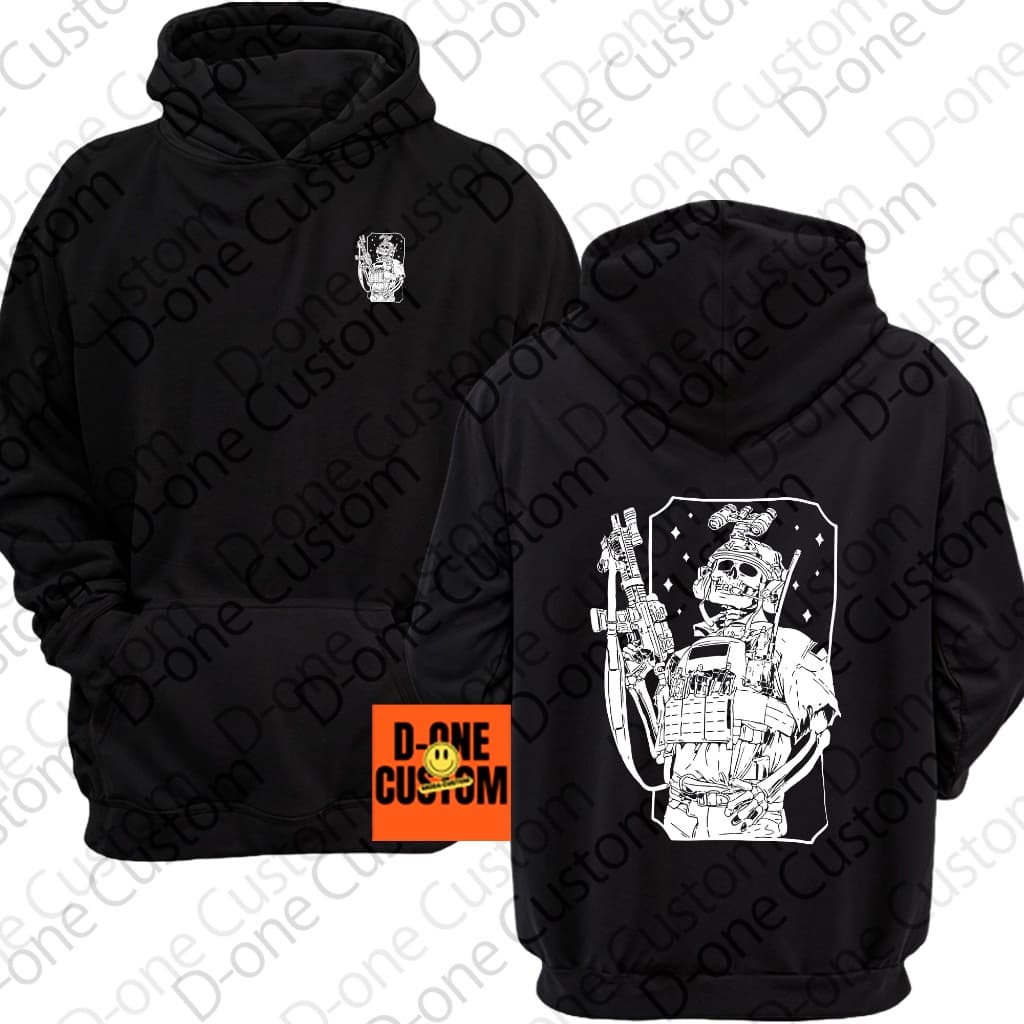 Moletom Blusa De Frio Good Boys Estampa Skull Tático Estilo Streetwear Caveira Armas Estilo Militar