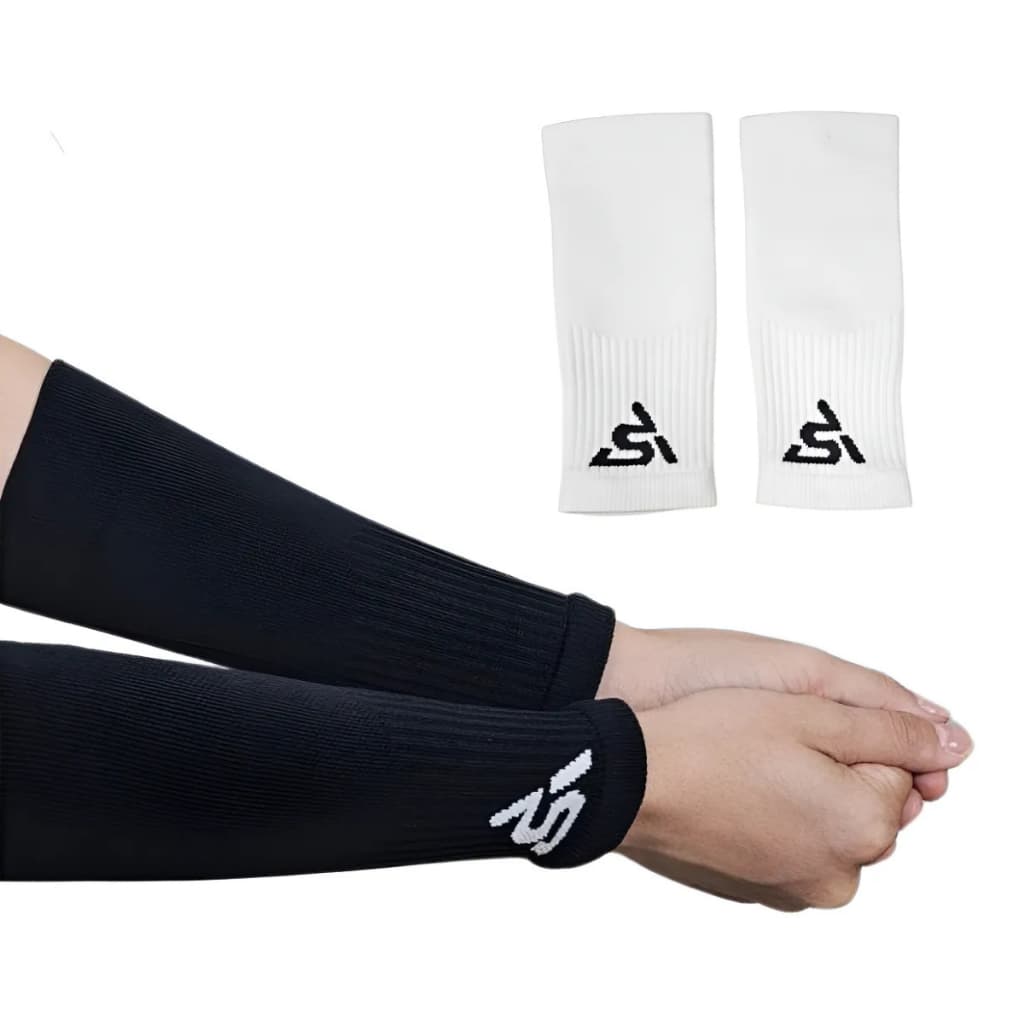 Kit 2 Pares Manguito Curto Vôlei Adulto Juvenil Tamanho Único Premium Alborsports