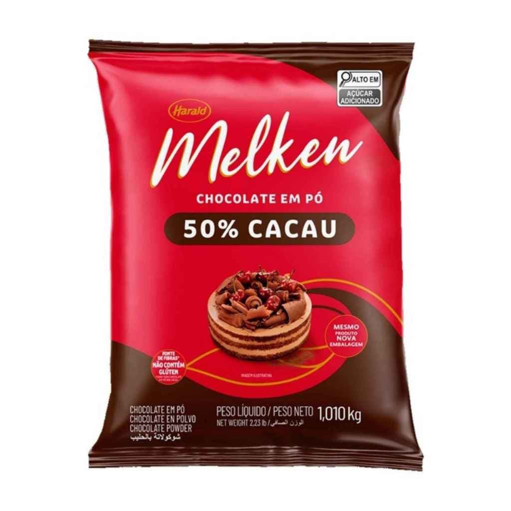 Chocolate em Pó 50% Cacau Harald Melken 1,010kg Sem Glúten