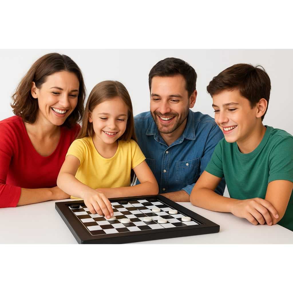 Jogo de Dama e trilha 2 em 1 Tabuleiro Infantil e Adulto Educativo para Família 24 peças - Jogo Dama e trilha raciocínio