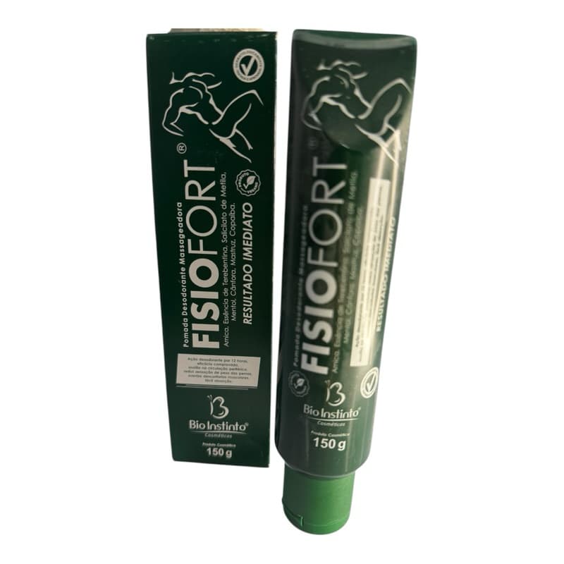 kit com 5 Pomada Massageadora Fisiofort 150g Bio Instinto