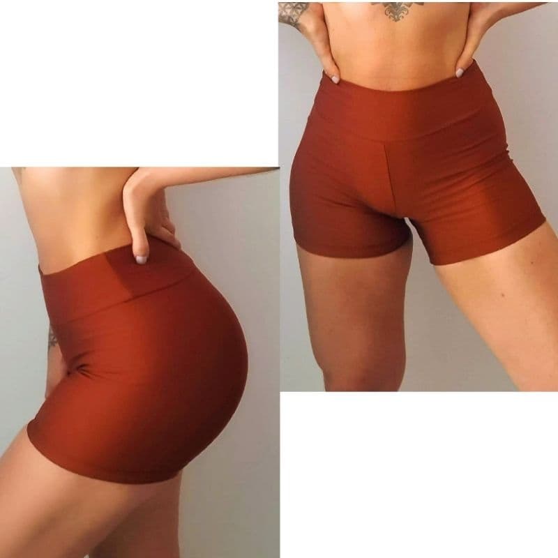 Short Fitness Feminino – Cintura Alta, Suplex Premium 🔥
