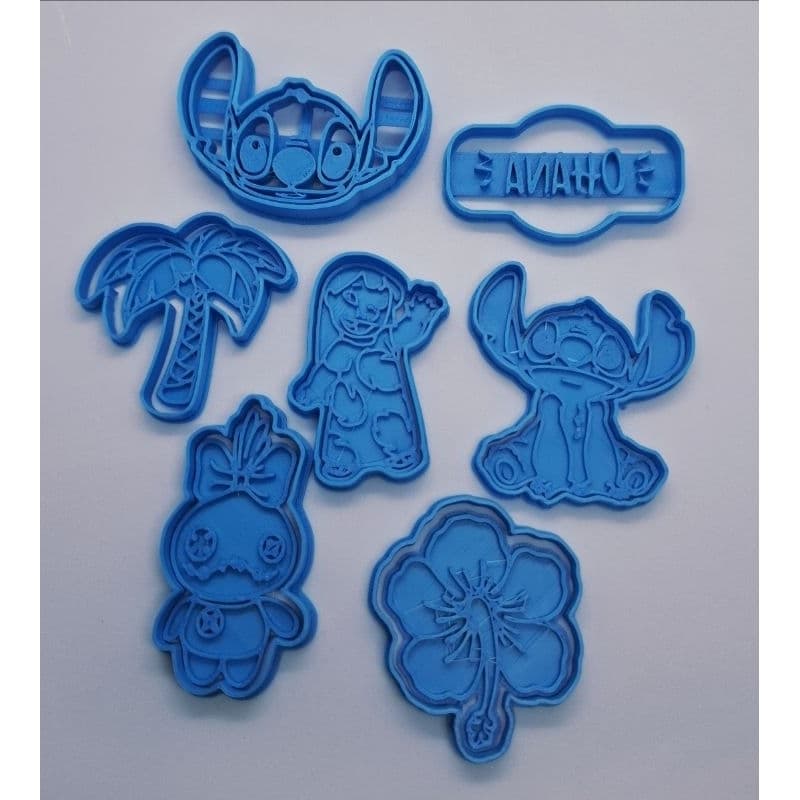 Kit cortador de biscoito Lilo e Stitch