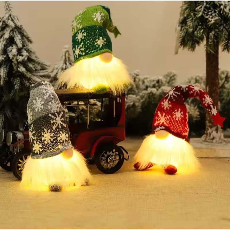 Gnomos de Natal, brilhantes, decoração com 23 CM ,várias cores,ano novo,boneca, sem rosto e sem perna. vc