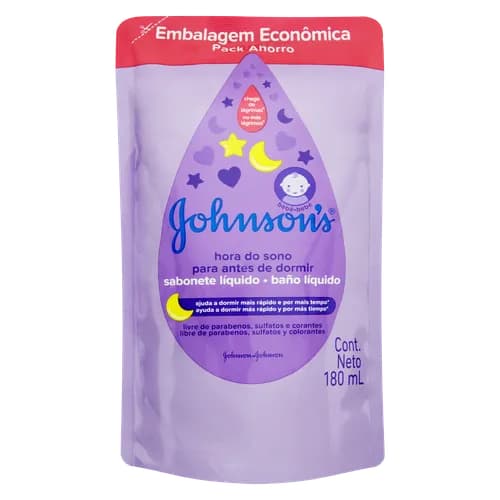 SABONETE LIQUIDO JOHNSONS BABY HORA DO SONO REFIL 180ML