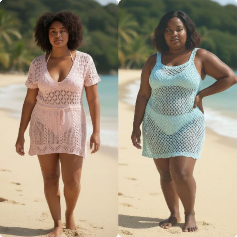 Vestido saídas de praia feminino feminina P ao GG /36 ao 46