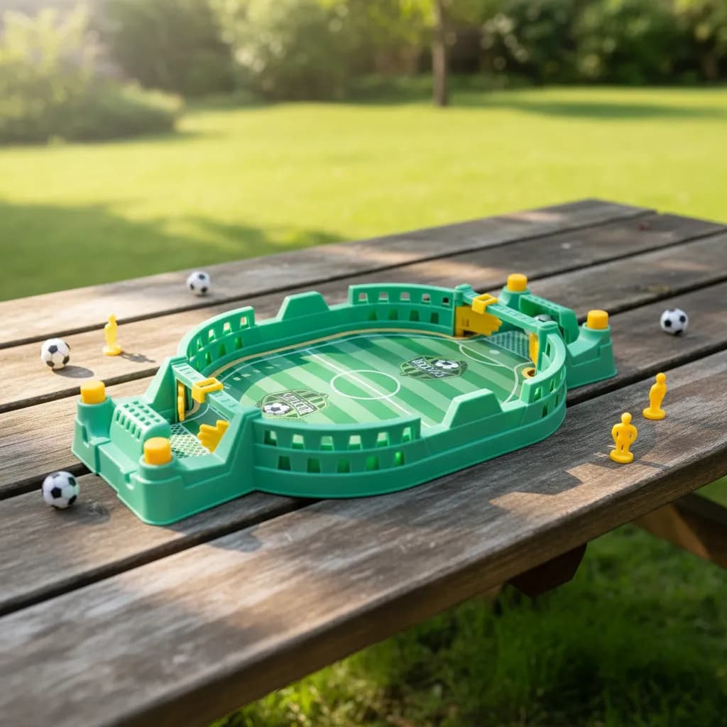Mini Jogo Futebol de Mesa Arena Fut League Infantil Interativo com Botões e Bola Brinquedo Competitivo