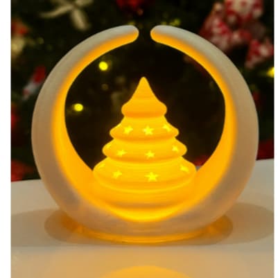 Porta vela decoração Natal Presentes (Com vela LED)
