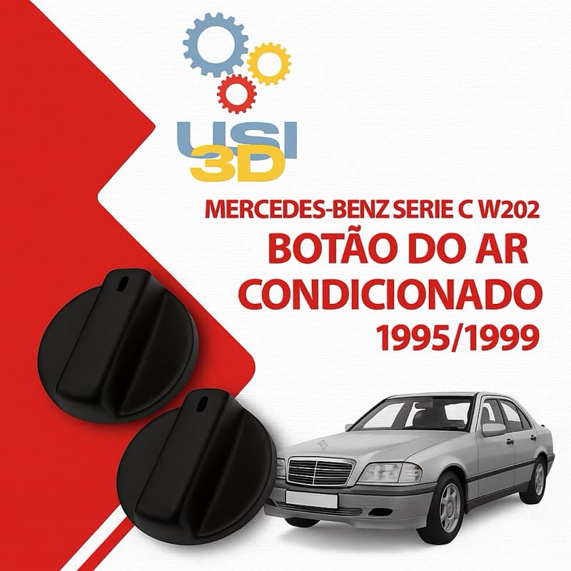 🔧 (PAR) Botão do Ar-Condicionado Mercedes-Benz C-Class W202 (1995–1999)