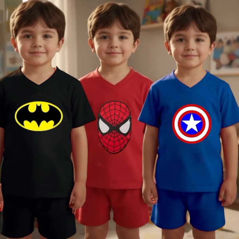 Conjunto Infantil ou Pijama Infantil Menino Masculino CURTO  - manga curta e short