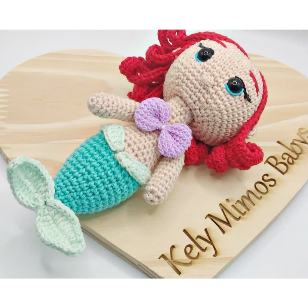 Sereia em Crochê Naninha ,sereia arielAmigurumi
