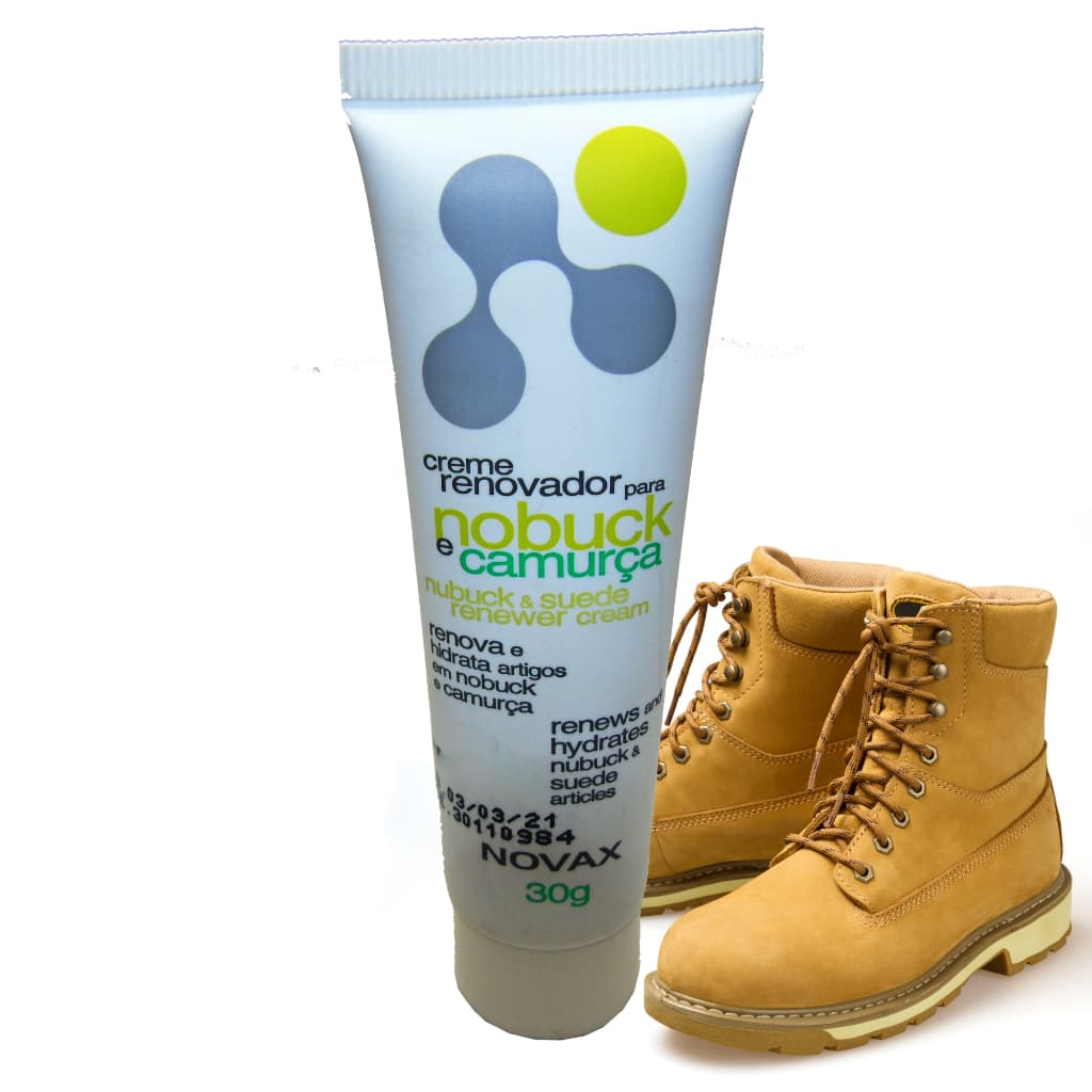 Renovador Para Camurça Nobuck 30g Bisnaga - Produto Novax Com Óleos Especiais Para Renovar Hidratar