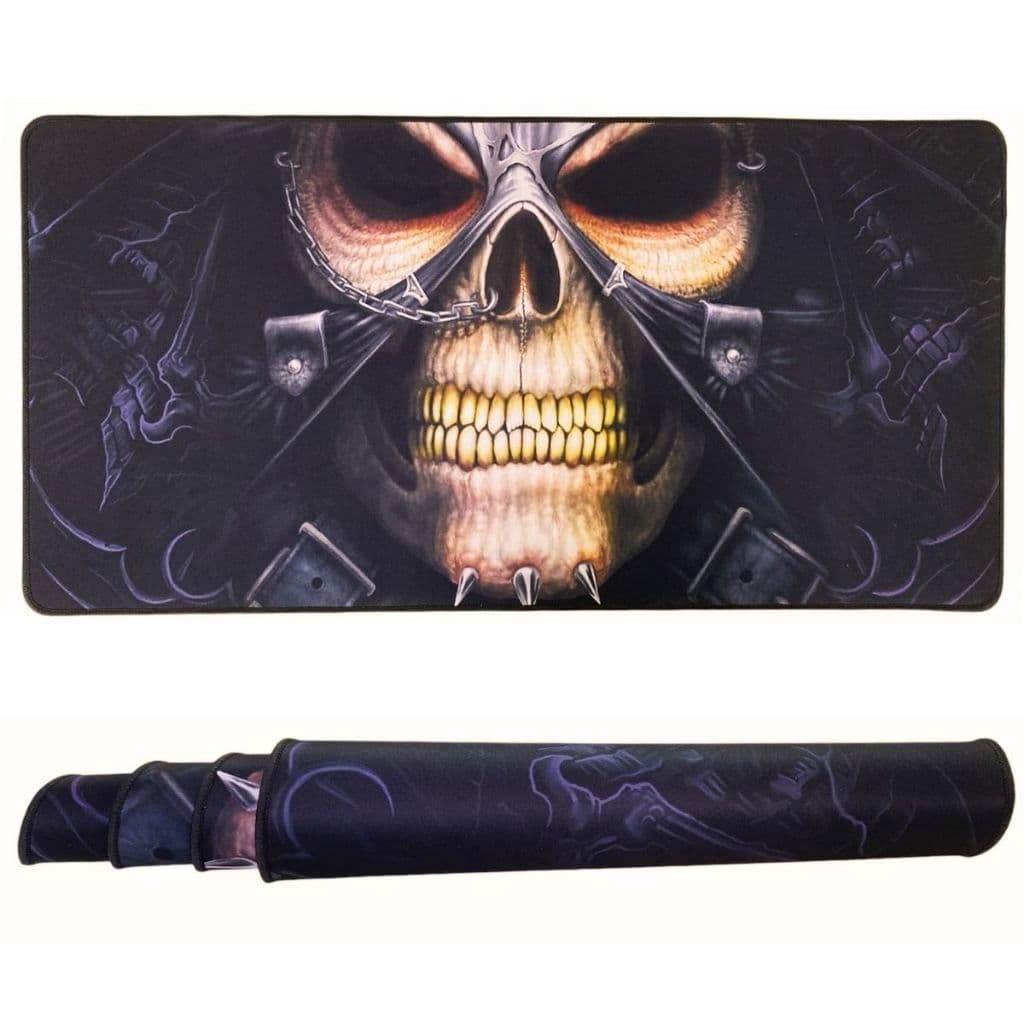 Mouse Pad Gamer Rei Do Esqueleto Da Sombra 70x35 Envio Já Caveira Sombrio speed com estampa