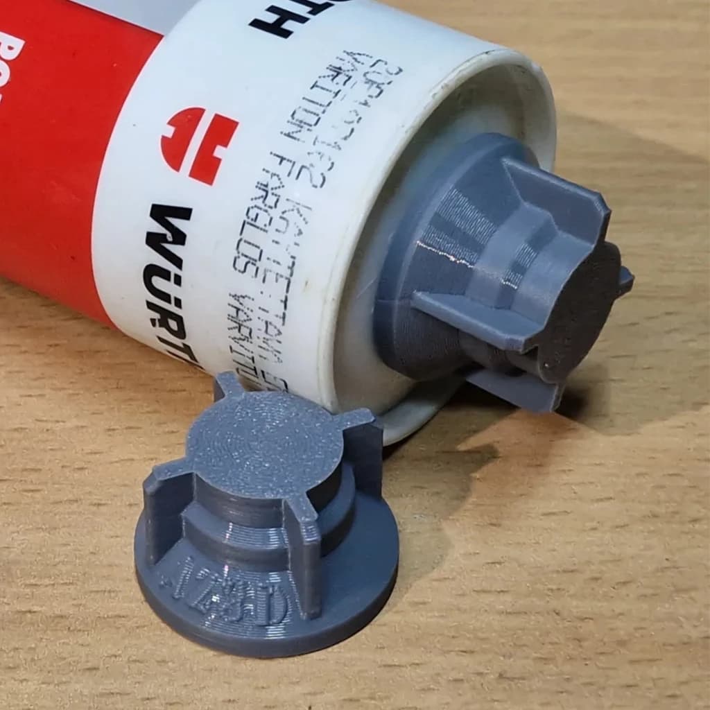 Kit 3 Tampa Reutilizável Para Tubo De Silicone PU Acético Vedação Veda Calha Selante