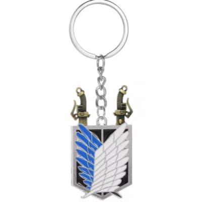 Chaveiro Shingeki no Kyojin – Símbolo do reconhecimento em Miniatura de Metal attack on titan