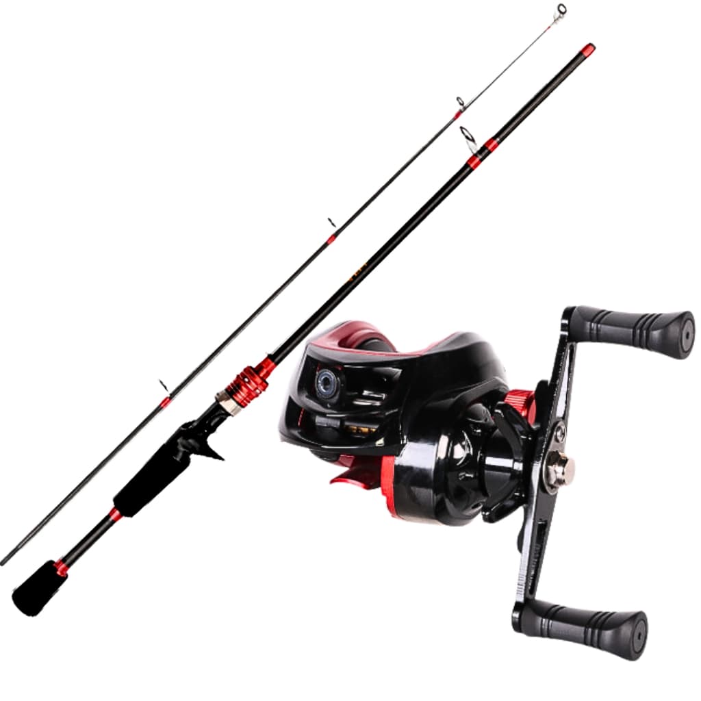 Carretilha De Pesca Anticabeleira Arrasto 10 kg Vara Fibra DE Carbono Kit Pescaria Robalo Mar Praia