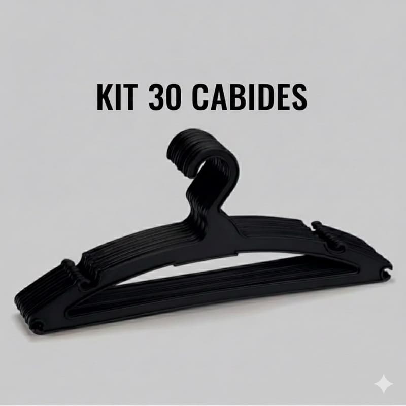 Cabides Adulto Kit  30 Peças  Rainha Reforçado Multifuncional Organizando suas Roupas