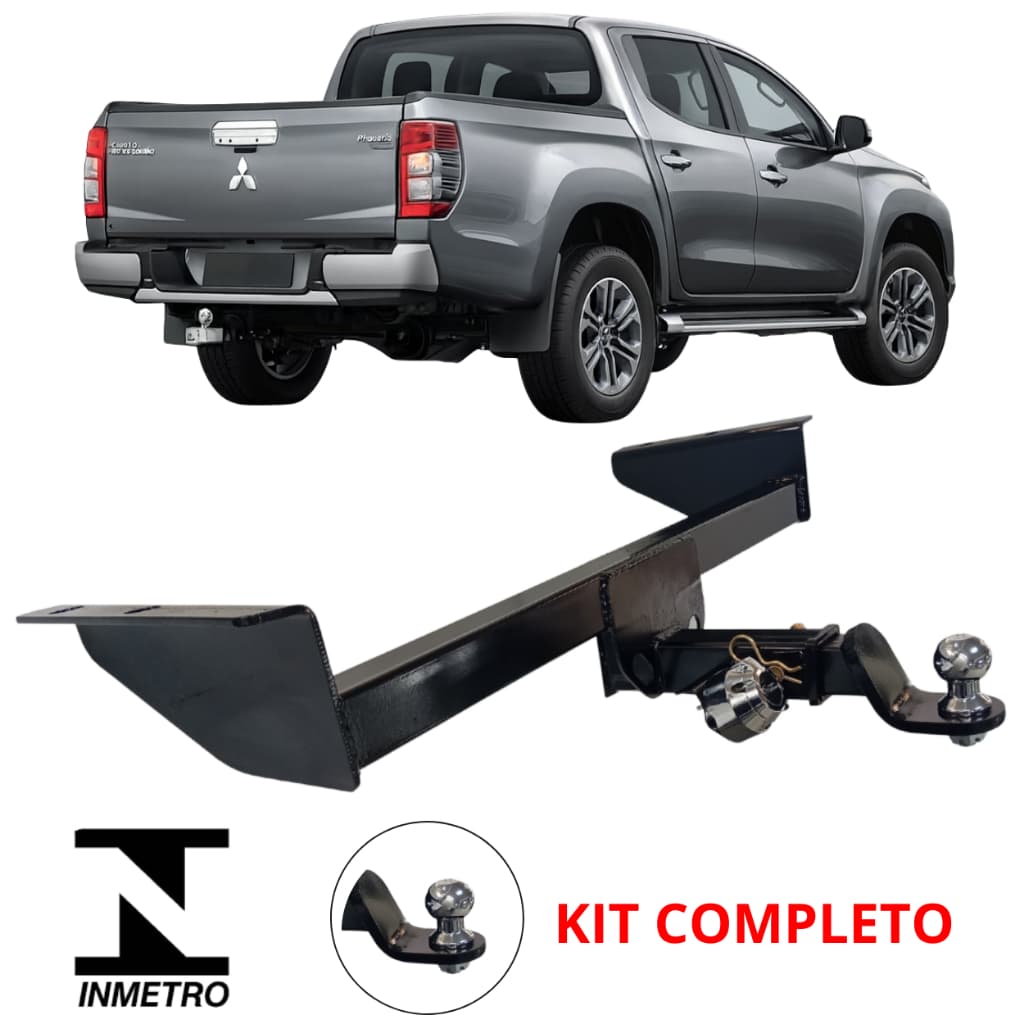 Engate Removível Reforcel Mitsubshi L200 Triton Sport 2017 Até 2024 Resistente 1.500kg Homologado Inmetro