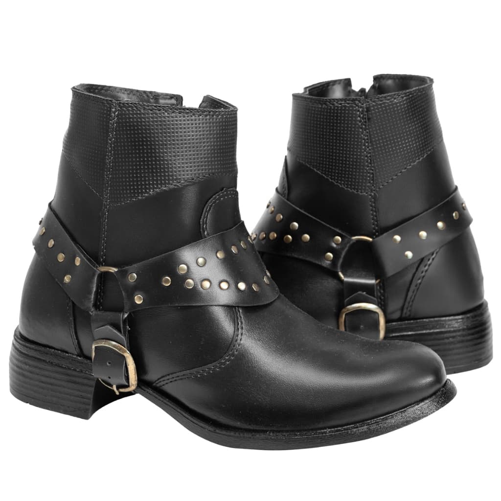 Bota Botinha Feminina Blogueira Country Cano Curto Fivela Coturno